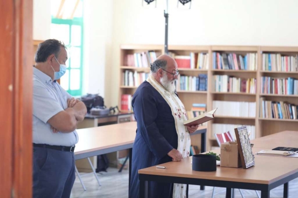 Inauguration of the new library at the Gymnasium-Lyceum of Anafi